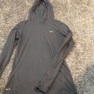 Women’s small grey Nike drifit hoodie